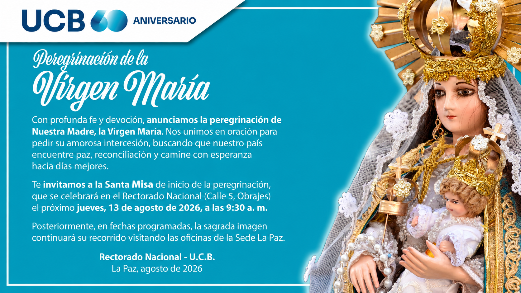 Santa Eucaristía Celebrando la Asunción de la Virgen María 